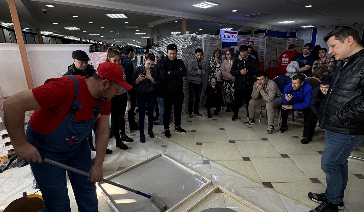 Народный бренд сухих строительных смесей НАШИ провёл мастер-класс в Шымкенте!